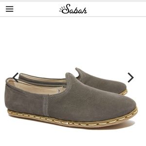 Sabah Leather Loafers Size 37 Ashmore Grey